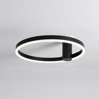Zwarte plafondlamp Ø40 cm Lysrum met buis van 12 cm — afmetingen en montage