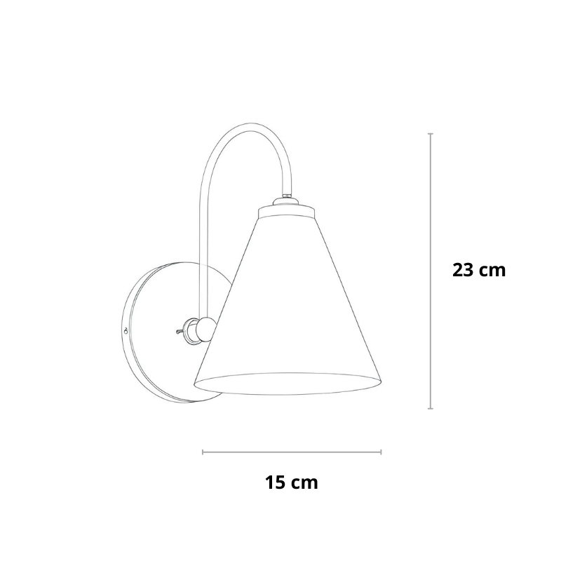 Scandinavische wandlamp met hout in wit of zwart | Bøde