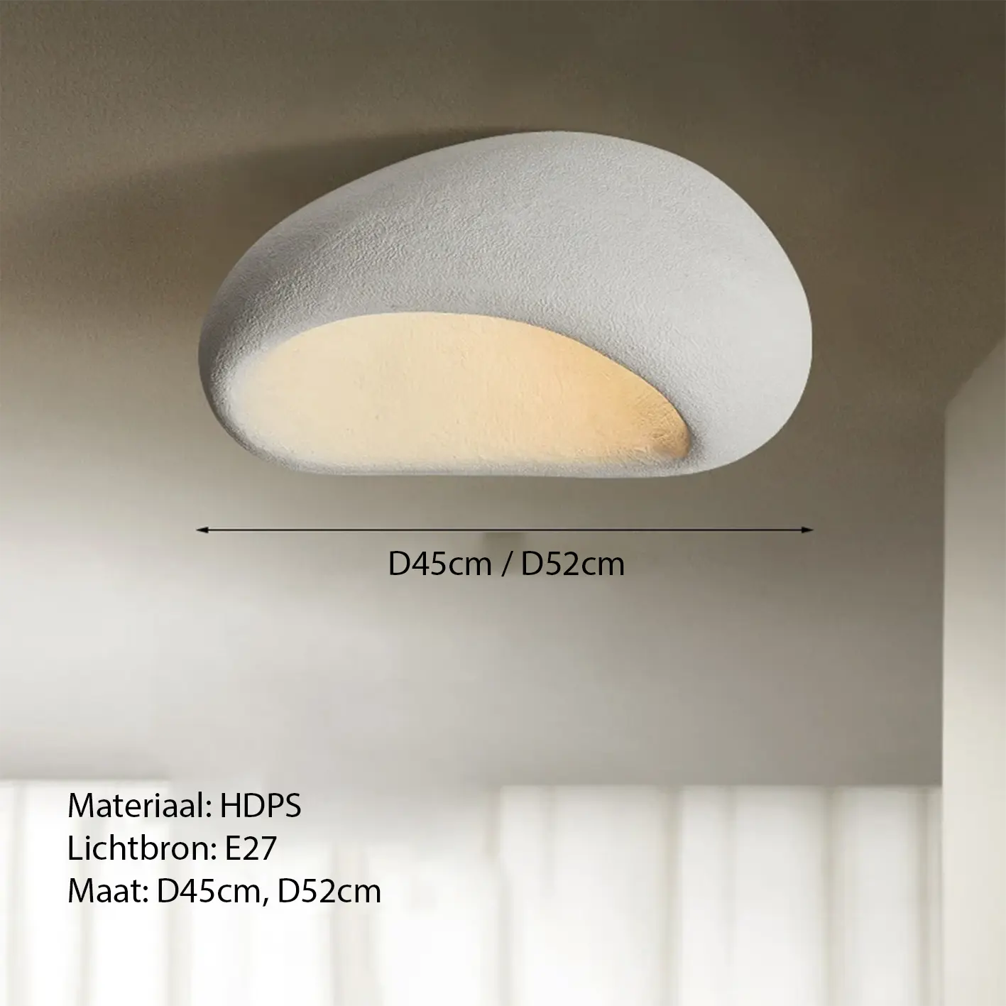 Wabi sabi plafondlamp | Japandi