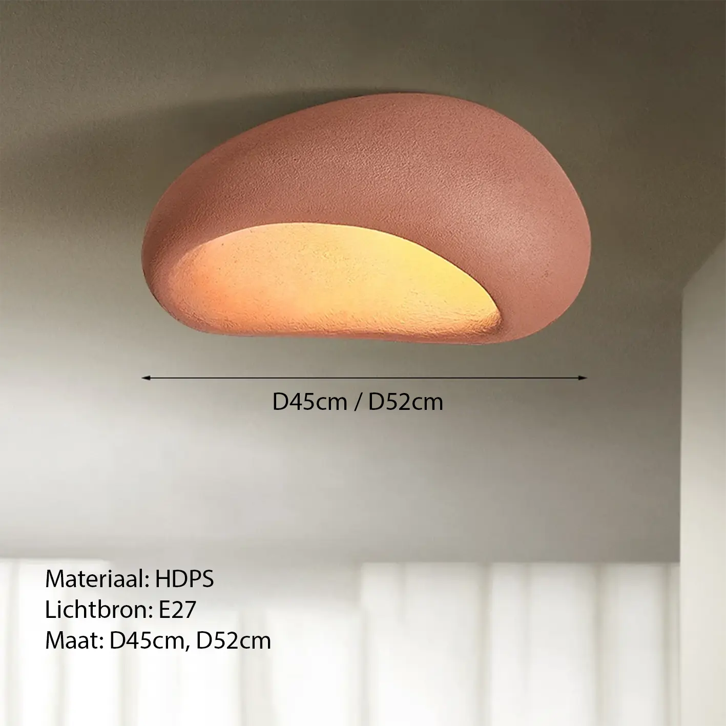 Wabi sabi plafondlamp | Japandi