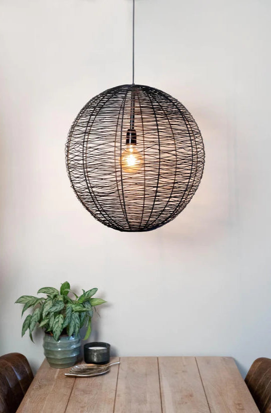 hanglamp zwart, hanglamp rotan, hanglamp keuken, hanglamp eetkamer, rotan lamp, hanglamp eettafel, hanglamp eettafel zwart