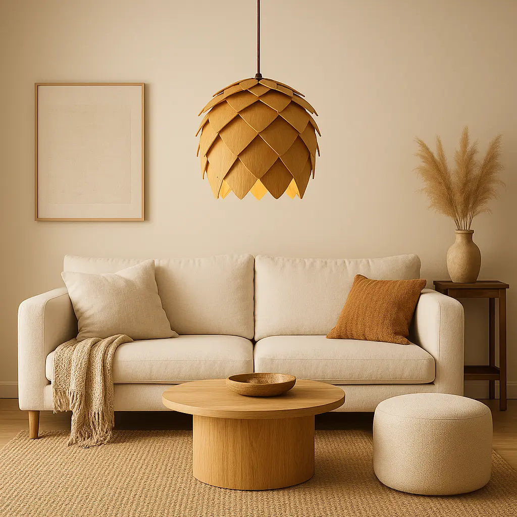 hanglamp hout, houten hanglamp, hanglamp eiken, hanglamp design, hanglamp industrieel