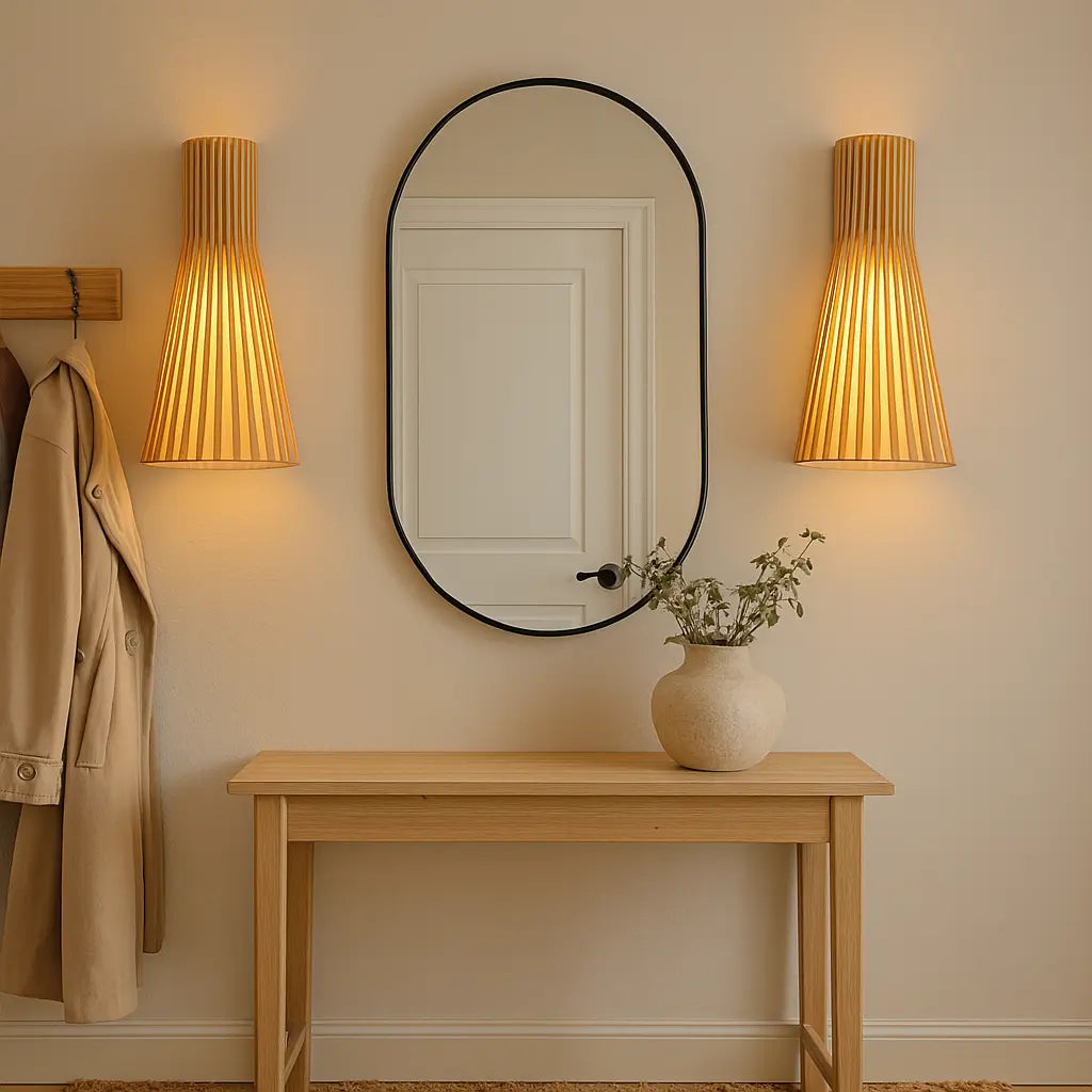 wandlamp hout, houten wandlamp, landelijke wandlamp