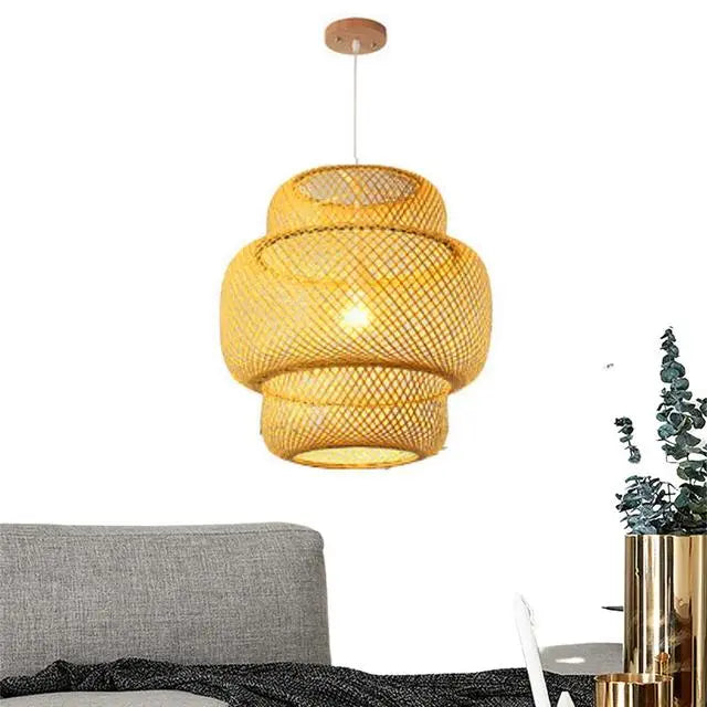 rieten hanglamp