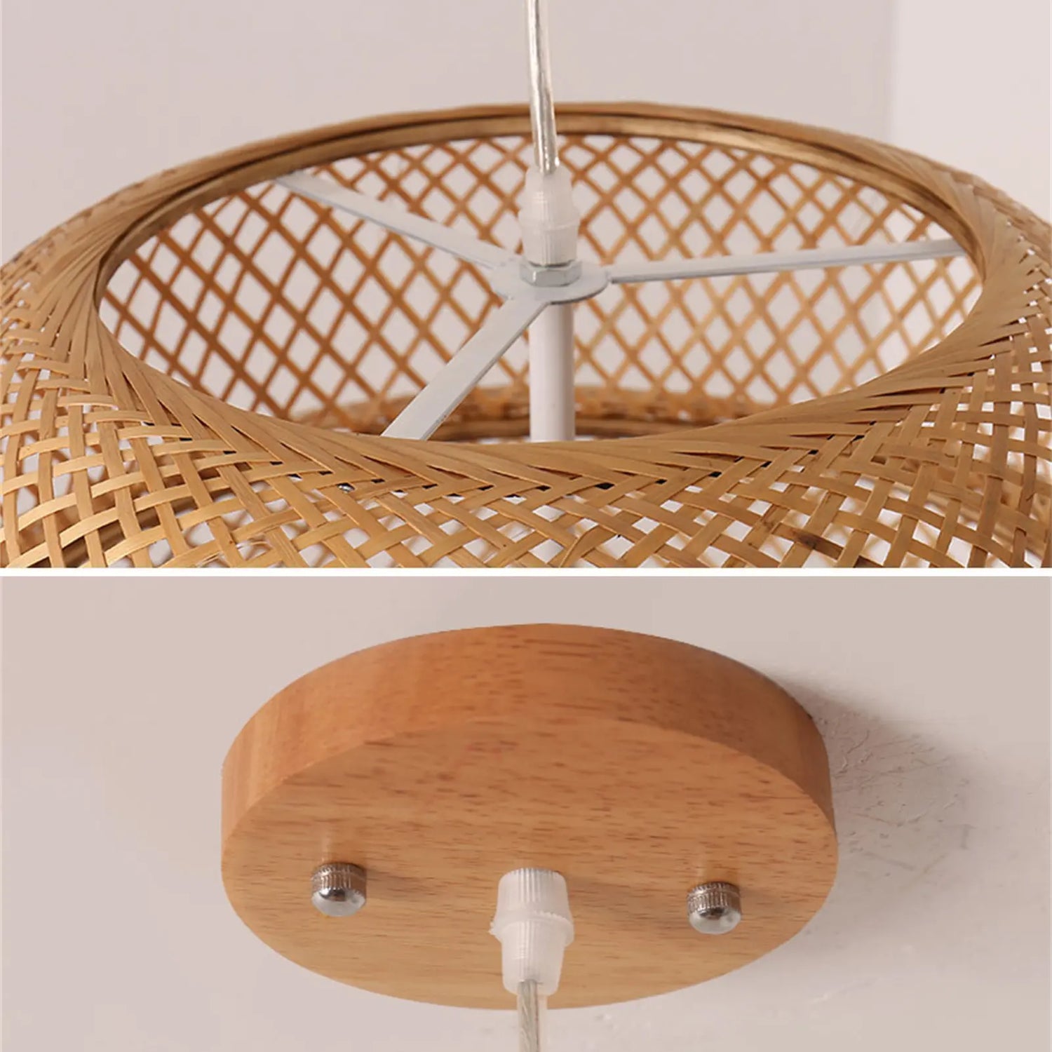 rieten hanglamp