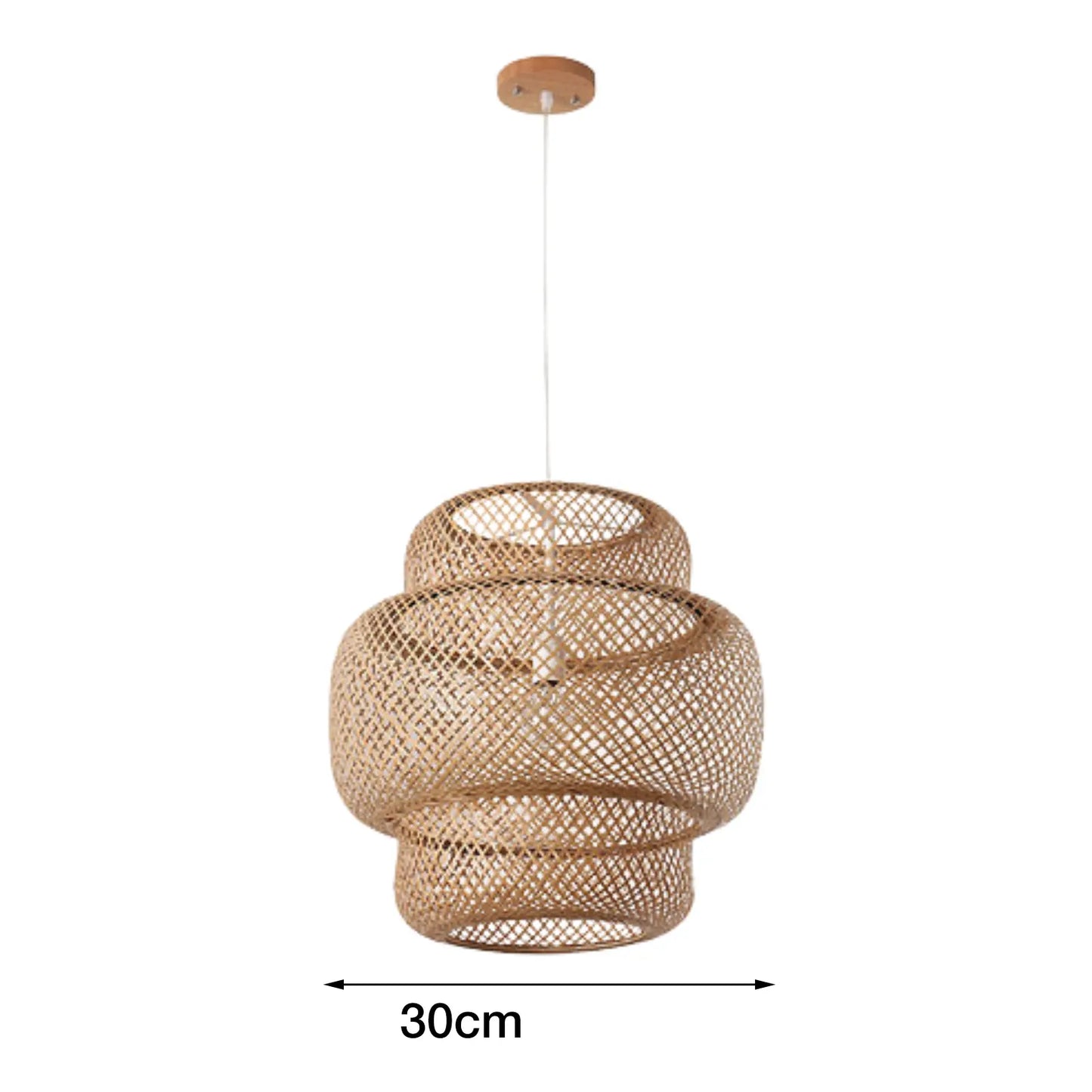 rieten hanglamp