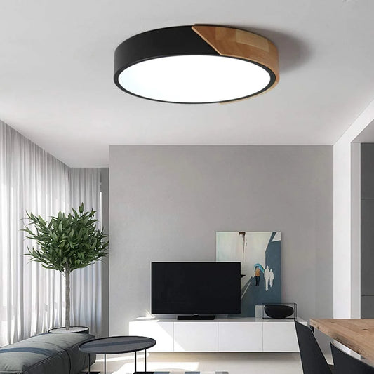 Scandinavische plafondlamp, Moderne plafondlamp zwart en wit, moderne plafondlamp woonkamer, moderne plafondlamp slaapkamer, plafonniere zwart, design lamp plafond en design plafondlamp