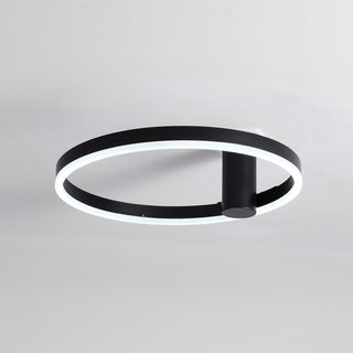 Zwarte plafondlamp Ø40 cm Lysrum — bediening met afstandsbediening