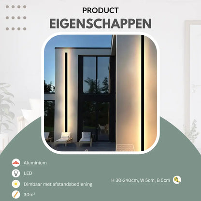 Design wandlamp buiten | Glød