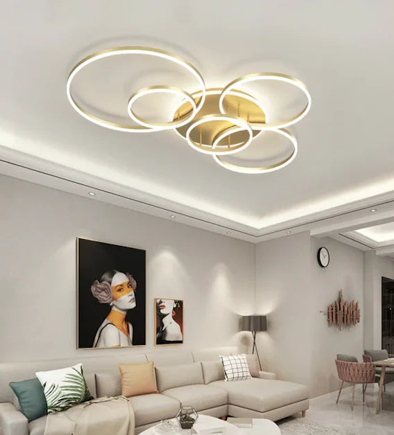 Dimbare plafondlamp Fuso | Groot 105x65 cm | Zwart Dimbare plafondlamp Fuso | Groot 105x65 cm | Zwart