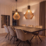 Hanglampen eettafel