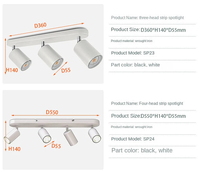 Moderne plafondlamp zwart wit, tot 3-delig | Lysrum