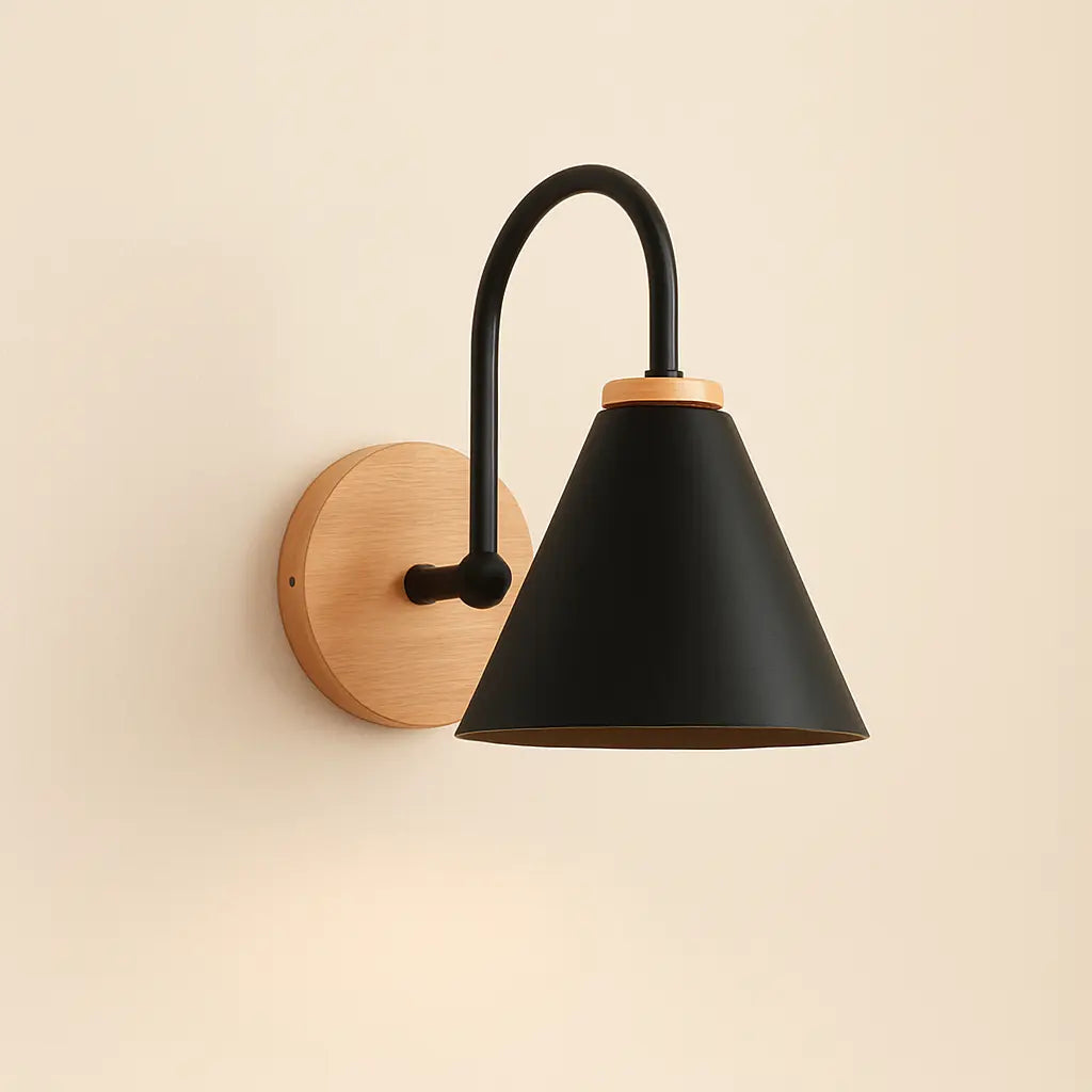 Scandinavische wandlamp, wandlamp woonkamer, wandlamp slaapkamer, moderne wandlamp, wandlamp industrieel hout, industriele wandlamp, wandlamp zonder snoer, wandlamp badkamer, wandlamp industrieel, wandlamp zwart