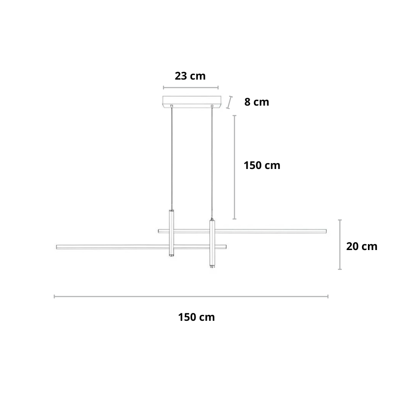Chandelix - Moderne Hanglamp eettafel voor boven de eettafel | in eetkamer - 5w - Zwart met Wit - Woonkamer | Slaapkamer | Keuken Chandelix - Moderne Hanglamp eettafel voor boven de eettafel | in eetkamer - 5w - Zwart met Wit - Woonkamer | Slaapkamer | Keuken