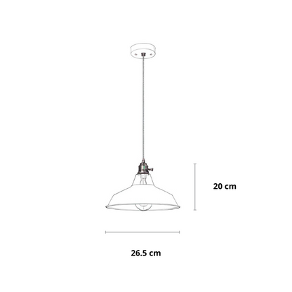 Retro hanglamp, 7 kleuren | Fårverig