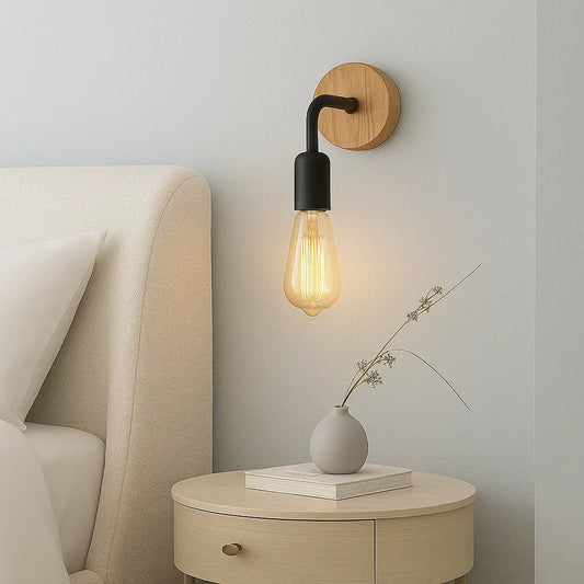 wandlamp slaapkamer, moderne wandlamp, wandlamp industrieel hout, industriele wandlamp, wandlamp zonder snoer, wandlamp badkamer, wandlamp industrieel, wandlamp zwart