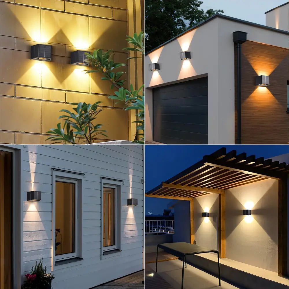 Brendz Solar Wandleuchte Außen: 50 Lumen LED Solarlampen für Außen Brendz Solar Wandleuchte Außen: 50 Lumen LED Solarlampen für Außen