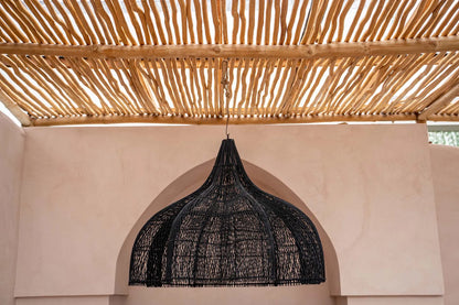 hanglamp zwart, hanglamp goud, hanglamp design, hanglamp metaal, hanglamp touw

