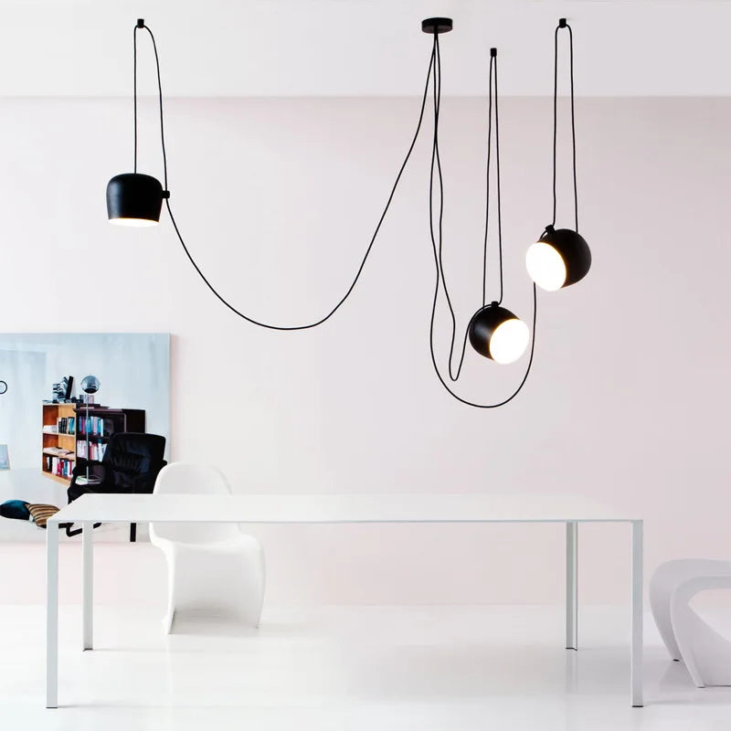 Design hanglamp, zwart of wit | Lysrum