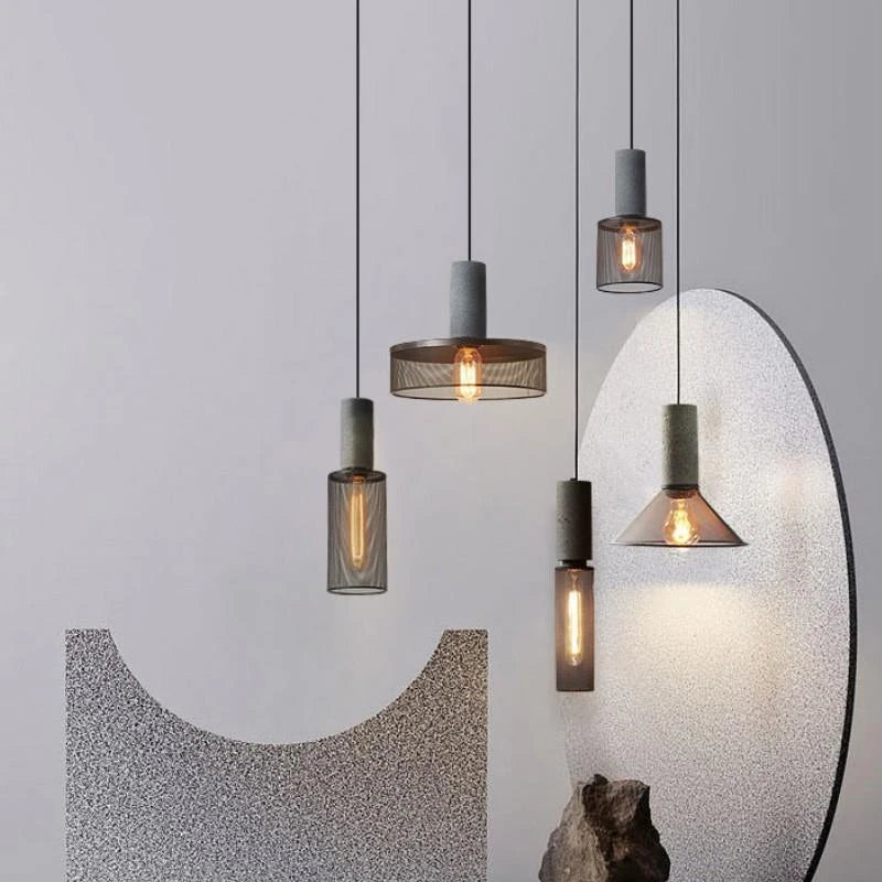 Hanglamp industrieel met betonlook | Spatium