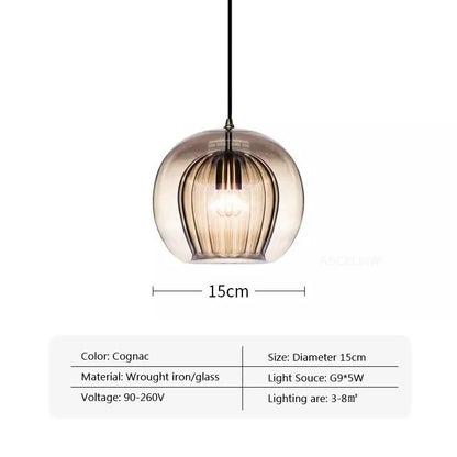 Hanglamp glas industrieel, dubbel | Spatium