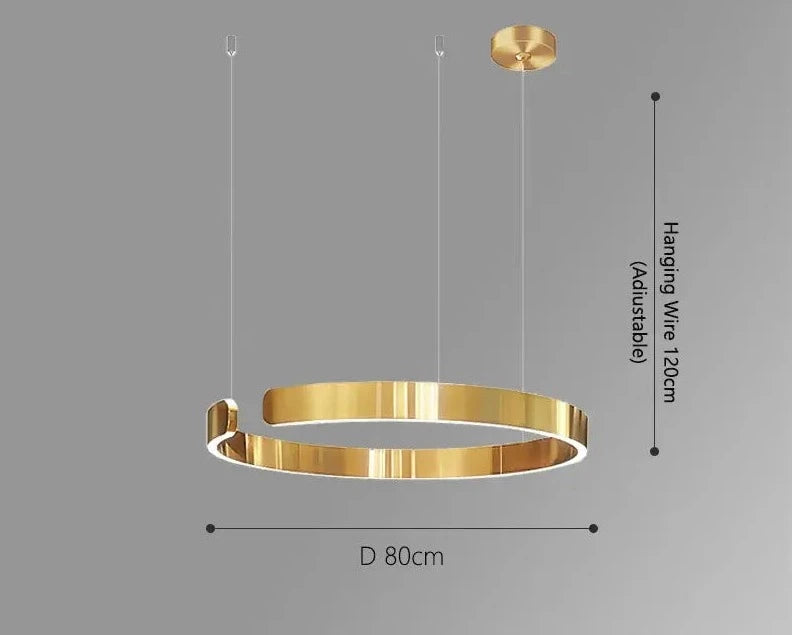 Hanglamp eettafel goud | Lucerna