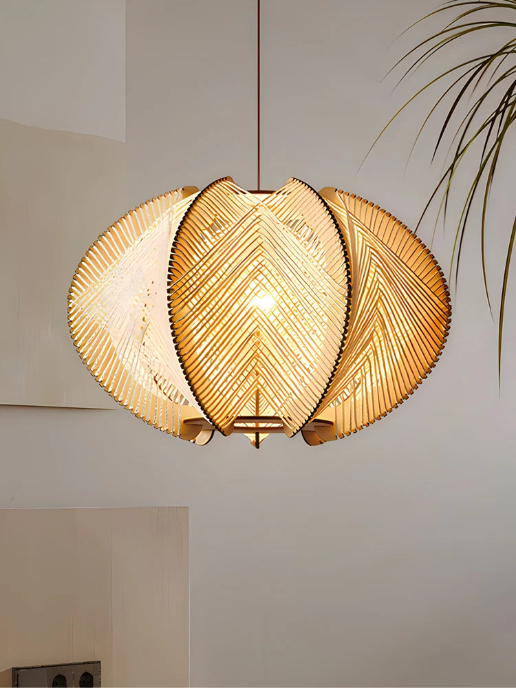 Handgemaakte hanglamp van hout | Lignum