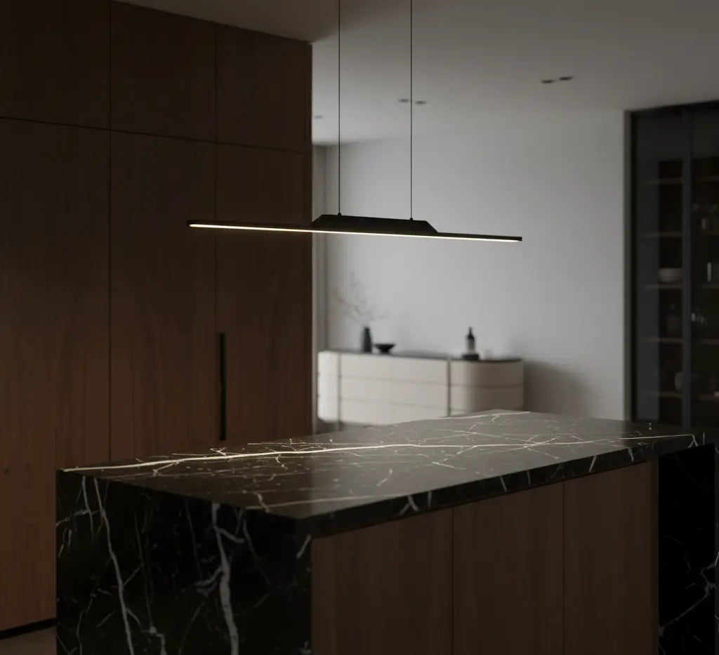 Moderne eenvoudige hanglamp, houten hanglamp, Scandinavische hanglamp for gootsteen op het kookeiland (Color : Black, Size : Square Moderne eenvoudige hanglamp, houten hanglamp, Scandinavische hanglamp for gootsteen op het kookeiland (Color : Black, Size : Square
