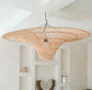 Hanglamp van rattan in ufo vorm | Rattan