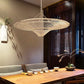 Hanglamp van rattan in ufo vorm | Rattan