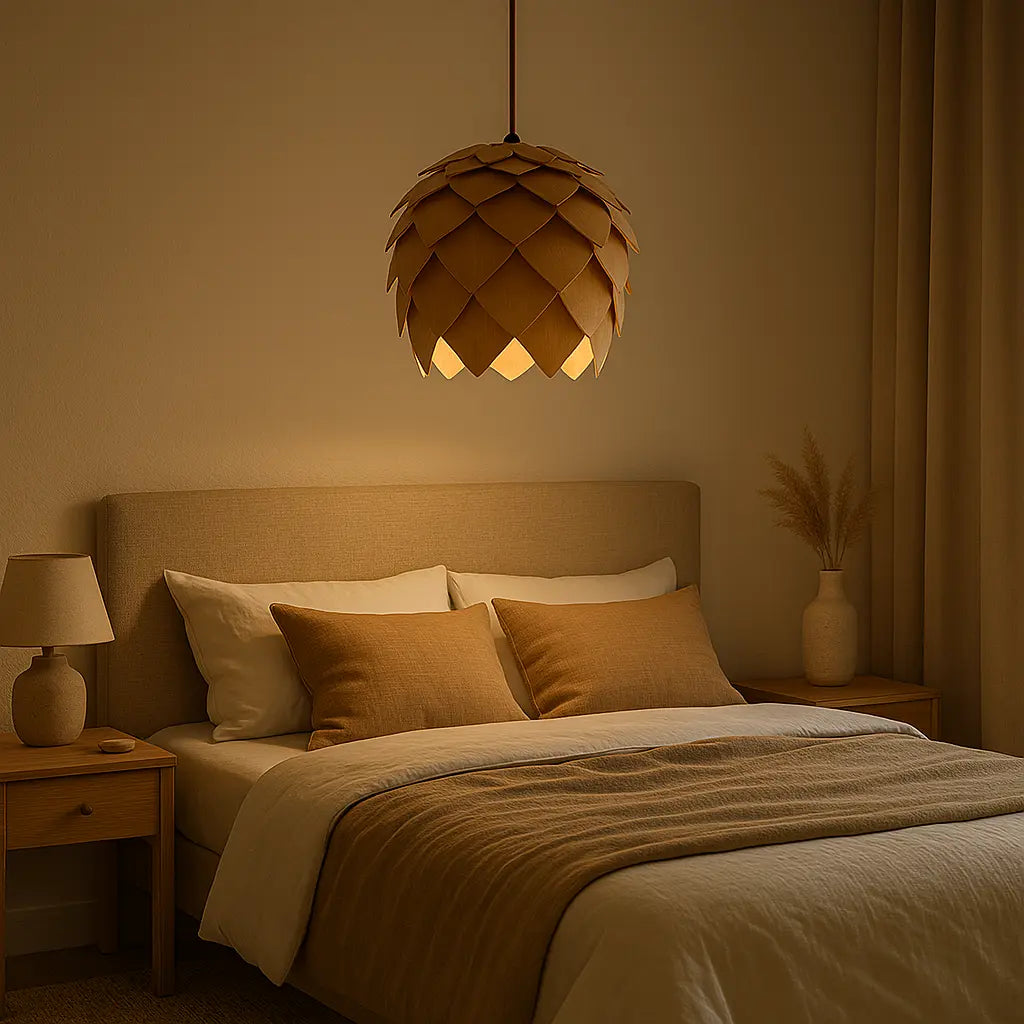 hanglamp hout, houten hanglamp, hanglamp eiken, hanglamp design, hanglamp industrieel