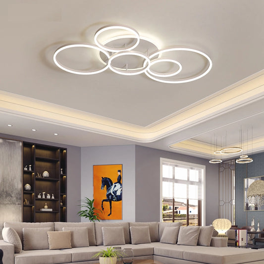 LYSDjia Moderne LED-plafondlamp 117W dimbare plafondlamp met afstandsbediening 3-ring verzonken plafondverlichting Zwart metalen kroonluchter LED voor woonkamer slaapkamer keuken verlichtingsarmatuur LYSDjia Moderne LED-plafondlamp 117W dimbare plafondlamp met afstandsbediening 3-ring verzonken plafondverlichting Zwart metalen kroonluchter LED voor woonkamer slaapkamer keuken verlichtingsarmatuur