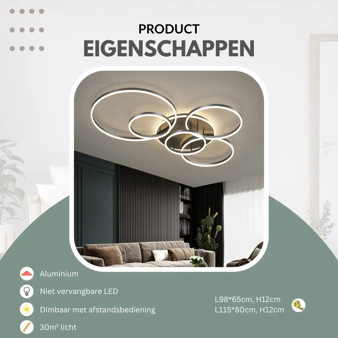 Japandi plafondlamp Fay 50cm wit van Light & Living kopen Japandi plafondlamp Fay 50cm wit van Light & Living kopen