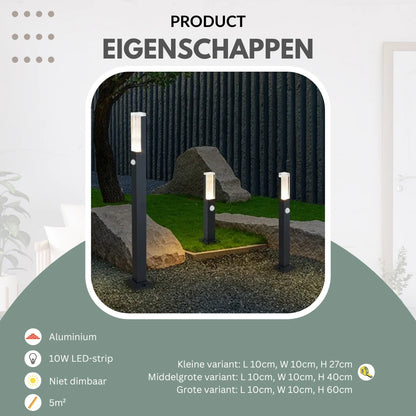 Staande buitenlamp met sensor | Pharus