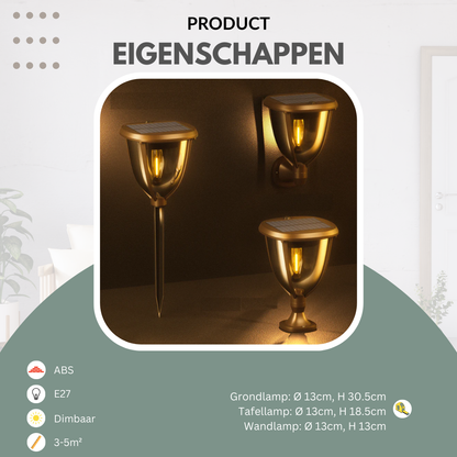 Buitenlamp op zonne-energie | Solstråle