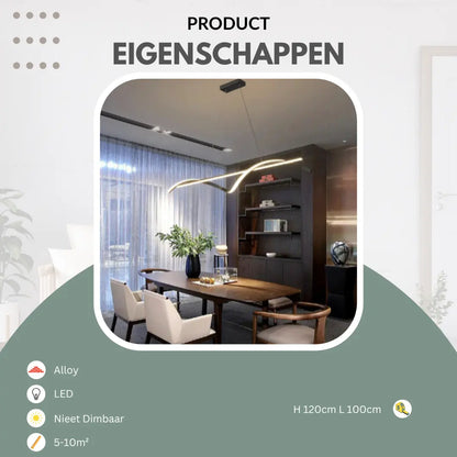 Design hanglamp met krul | Gnistør