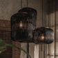 Hanglamp van riet in 2 kleuren | Rattan