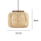 Hanglamp van riet in 2 kleuren | Rattan