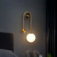 wandlamp slaapkamer, wandlamp glas, wandlamp design, wandlamp rond, wandlamp zwart

