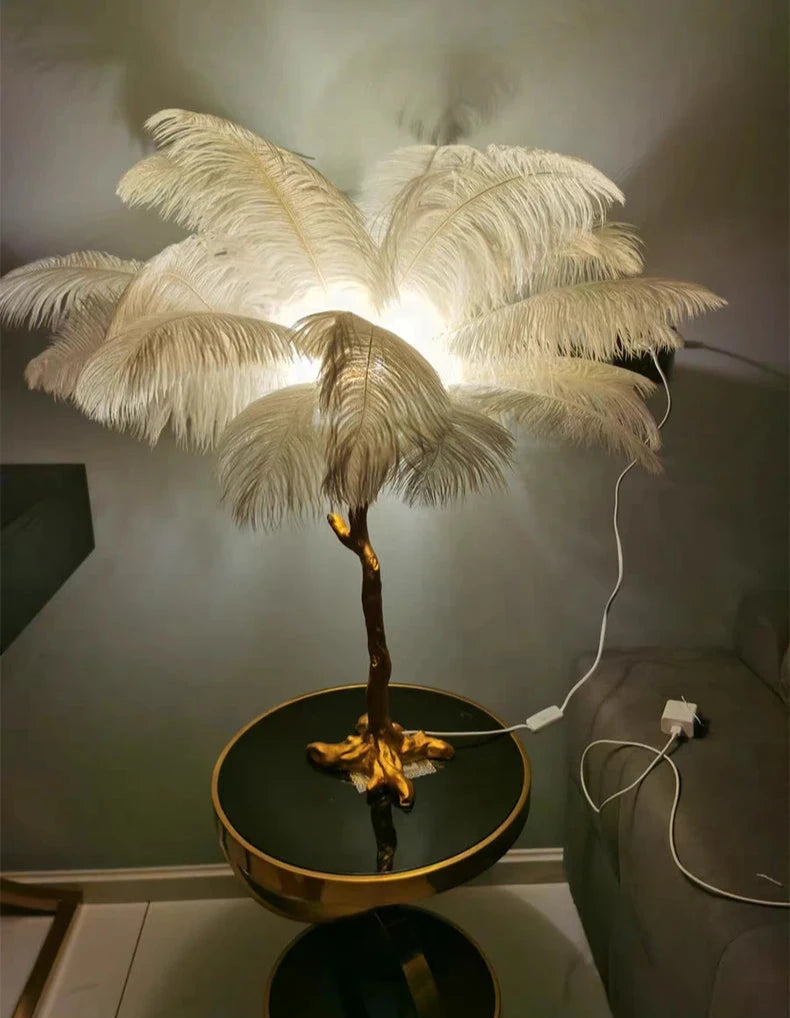 Vloerlamp design, struisvogel l Luxara