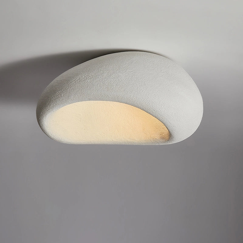 HEYUN Wabi-sabi plafondlamp moderne E27 polyethyleen lampenkap hars plafondlamp creatieve lamp plafond voor slaapkamer eetkamer woonkamer hal binnenverlichting (A,80 HEYUN Wabi-sabi plafondlamp moderne E27 polyethyleen lampenkap hars plafondlamp creatieve lamp plafond voor slaapkamer eetkamer woonkamer hal binnenverlichting (A,80
