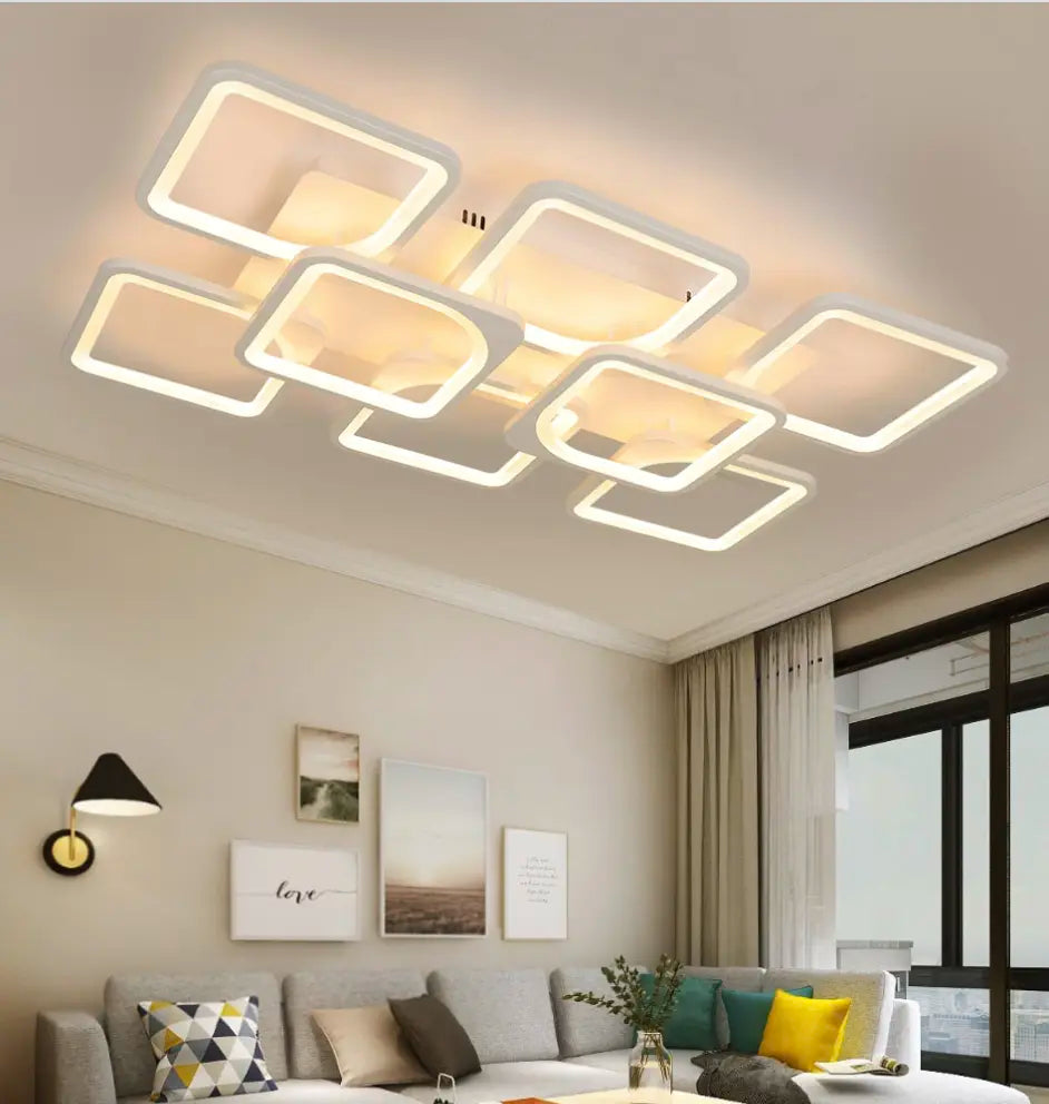 Vergemakkelijken Een bezoek aan grootouders Oprichter Moderne plafonniere incl. dimbare LED-verlichting en afstandsbediening – De  Lampfabriek