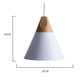 Scandinavische hanglamp wit